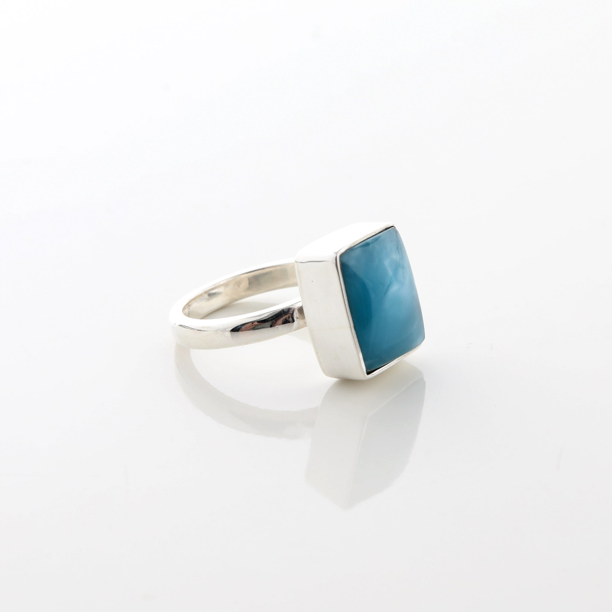 Larimar Stone Poundcake Ring