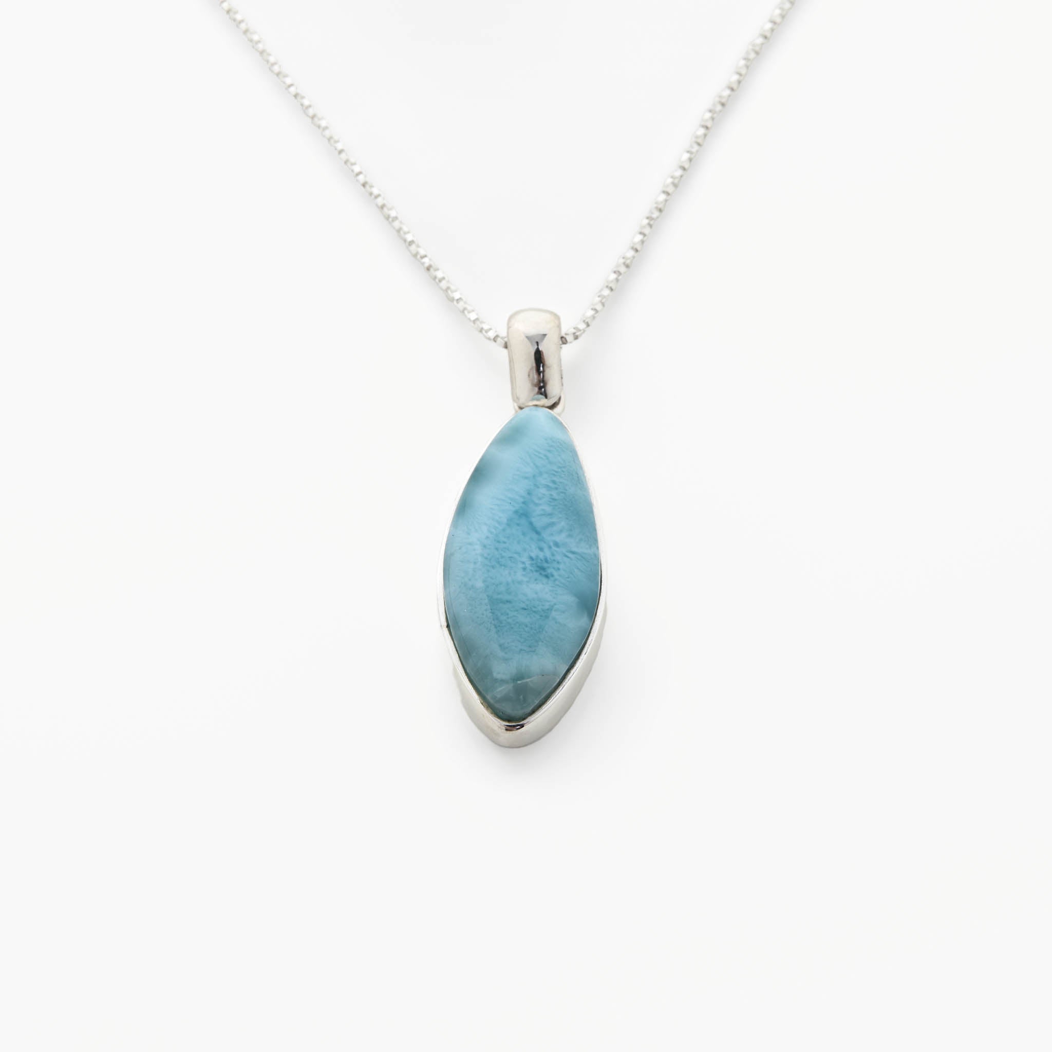 Larimar Blue Stone Pendant Juliet