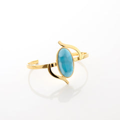 Larimar Gold Vermeil Cuff Liora