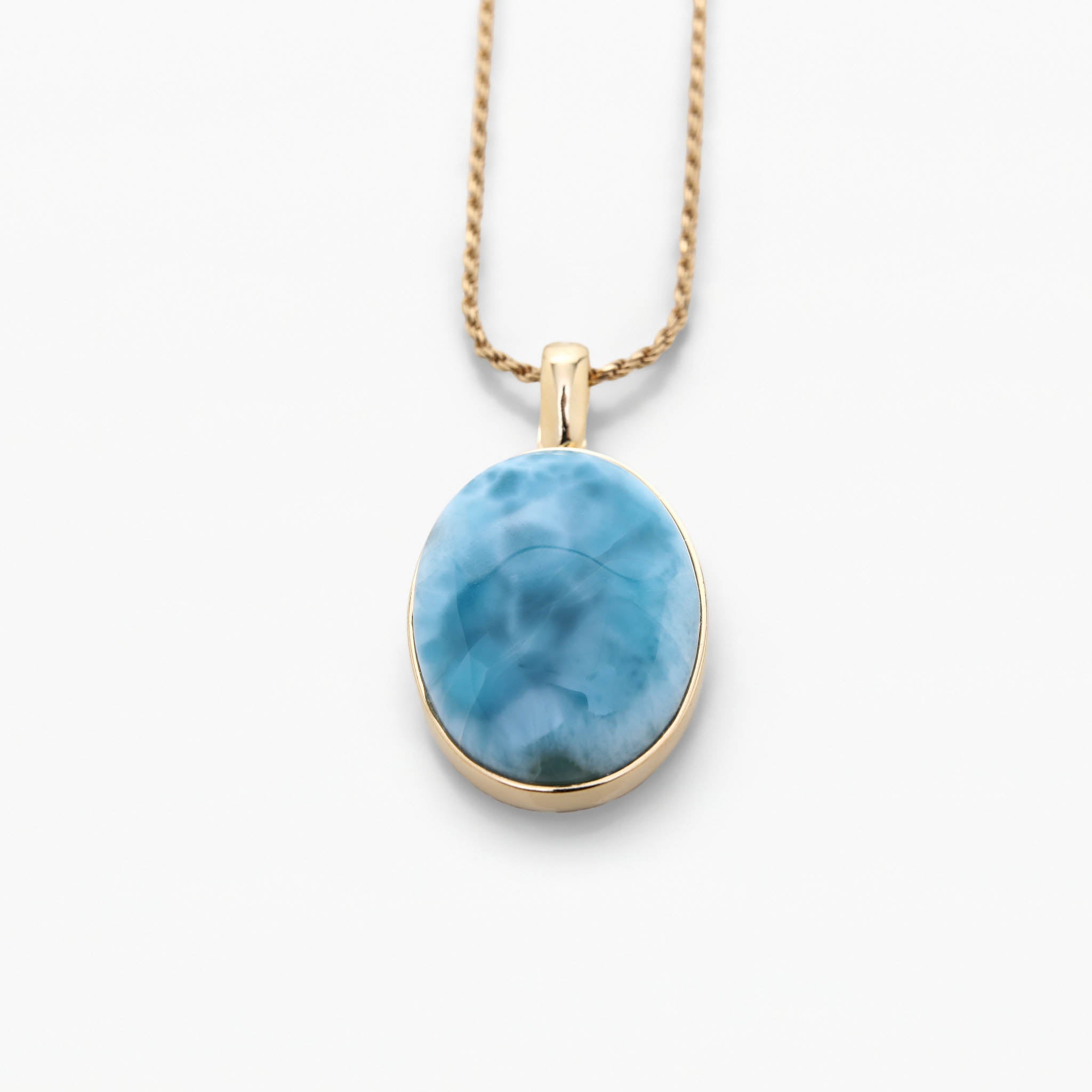 Larimar Gold Vermeil Pendant Callie