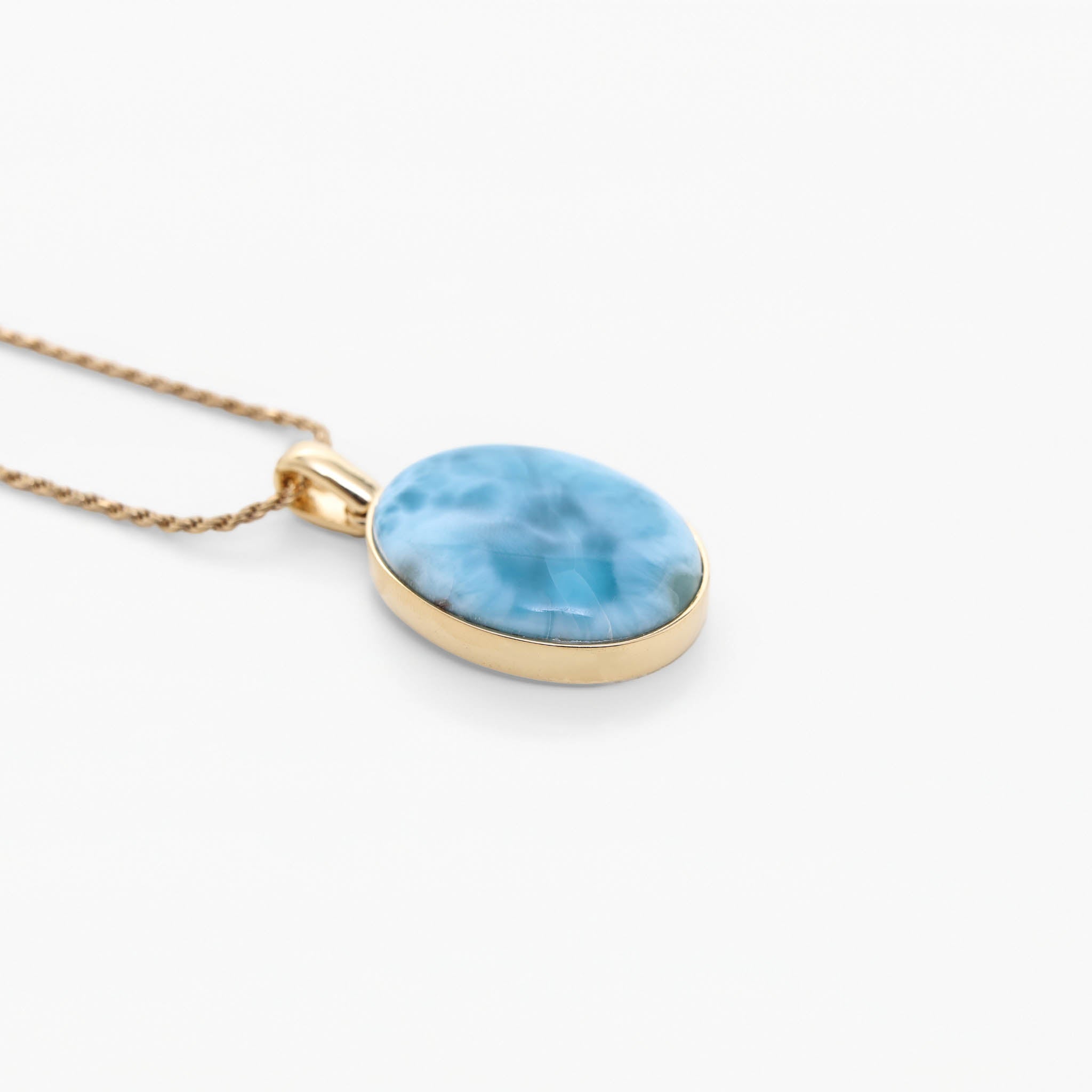 Larimar Gold Vermeil Pendant Callie