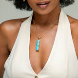Larimar Gold Vermeil Pendant Cecilia
