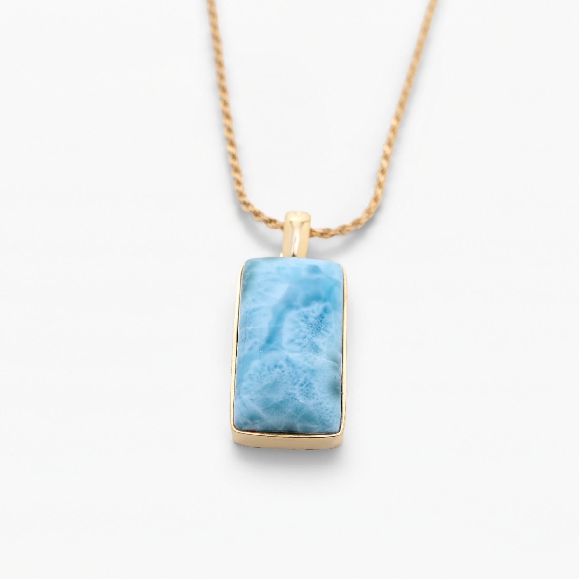 Larimar Gold Vermeil Pendant Charlotte