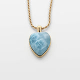 Larimar Heart Pendant Beatrice