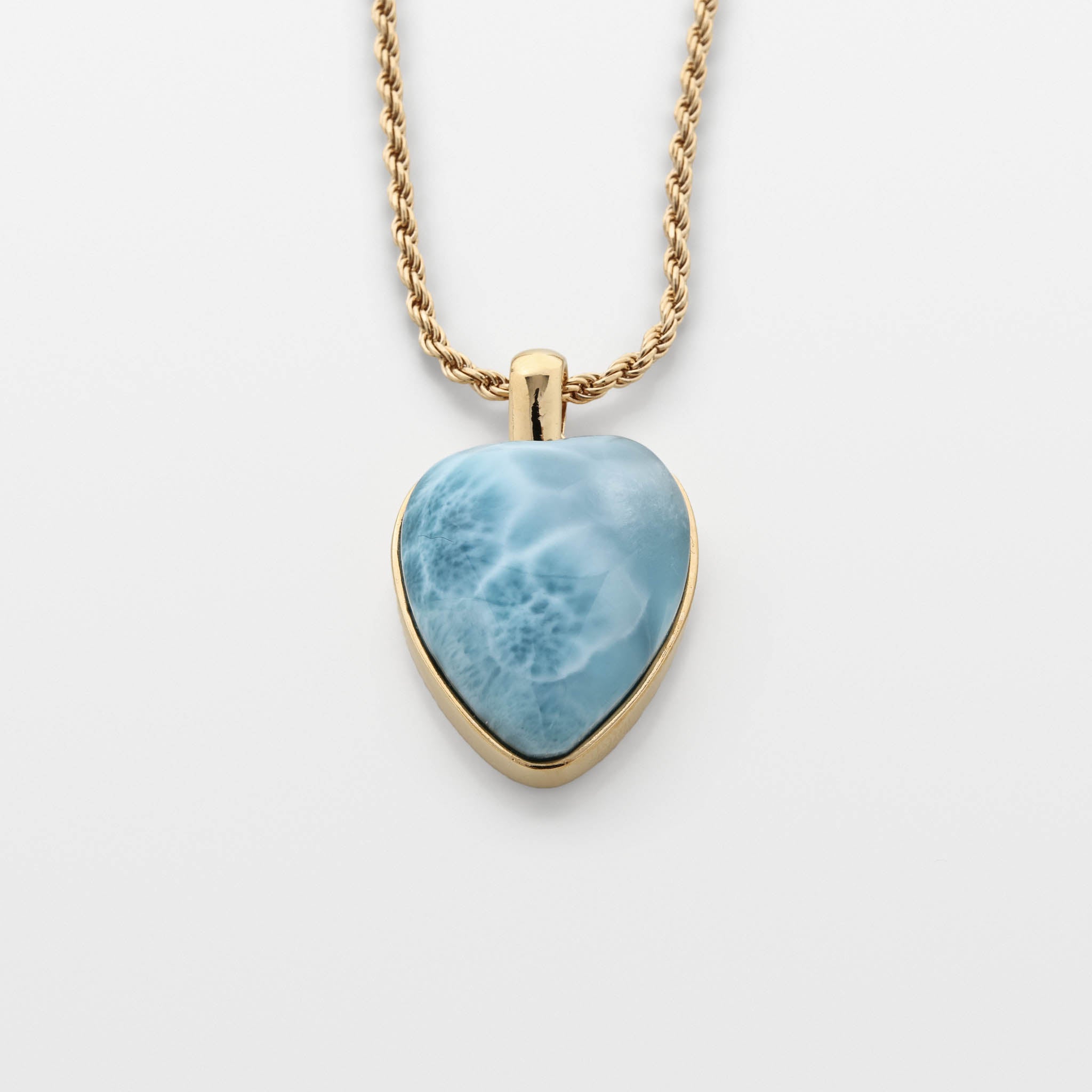 Larimar Heart Pendant Beatrice