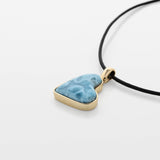 Larimar Gold Vermeil Heart Pendant Phoenix