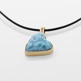 Larimar Gold Vermeil Heart Pendant Phoenix