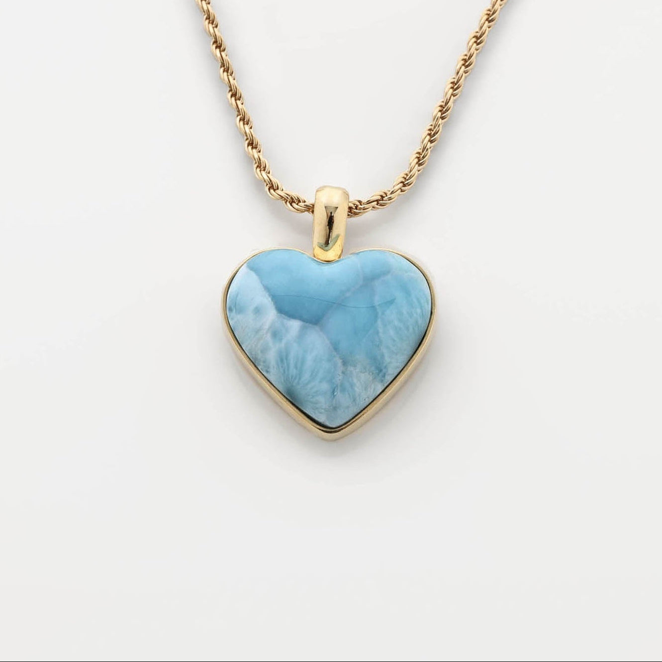 Larimar Heart Pendant Rene