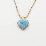 Larimar Heart Pendant Rene