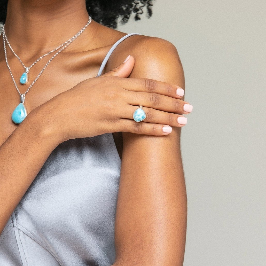 Larimar Ring Gaia