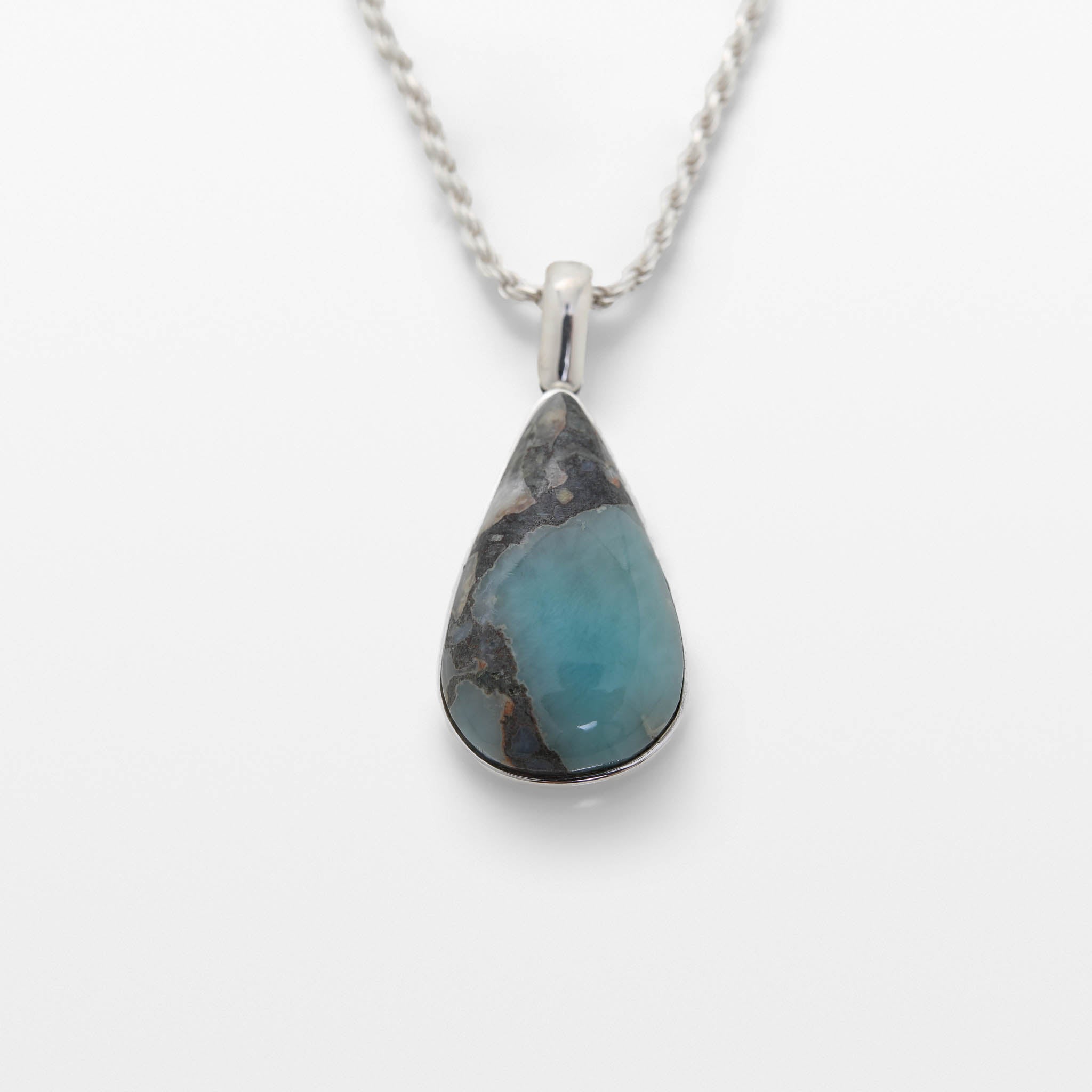 Larimar Specimen Pendant Beth