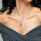 Larimar Specimen Pendant Bianca
