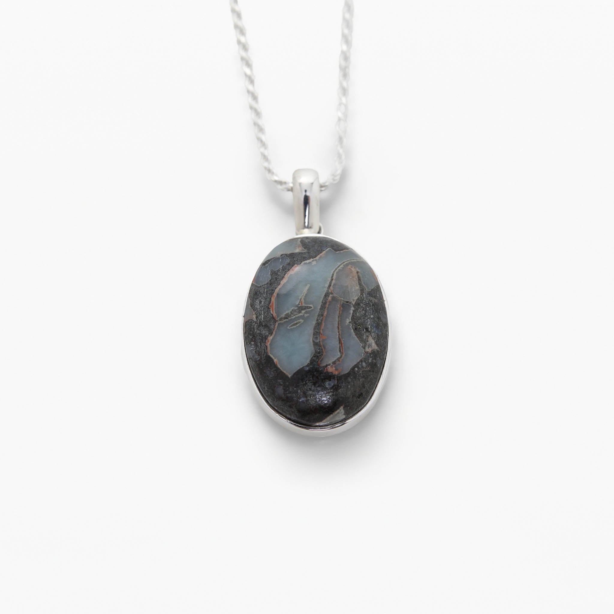 Larimar Specimen Pendant Brooke