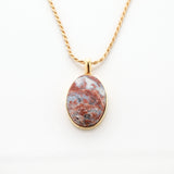 Gold Vermeil Larimar Pendant Marfa