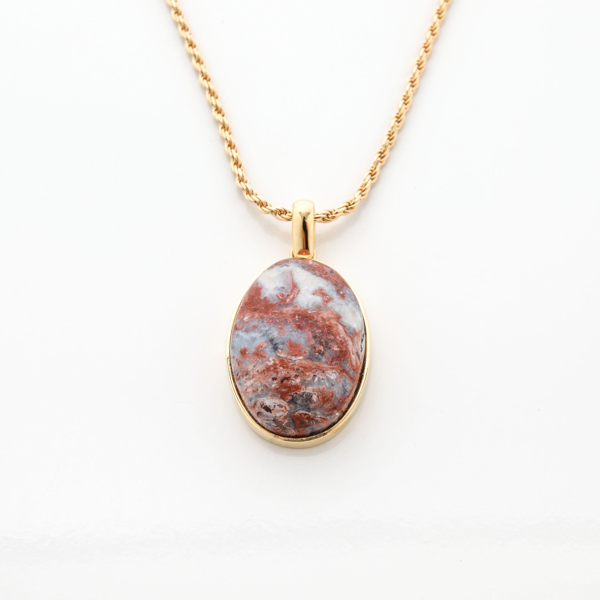 Gold Vermeil Larimar Pendant Marfa