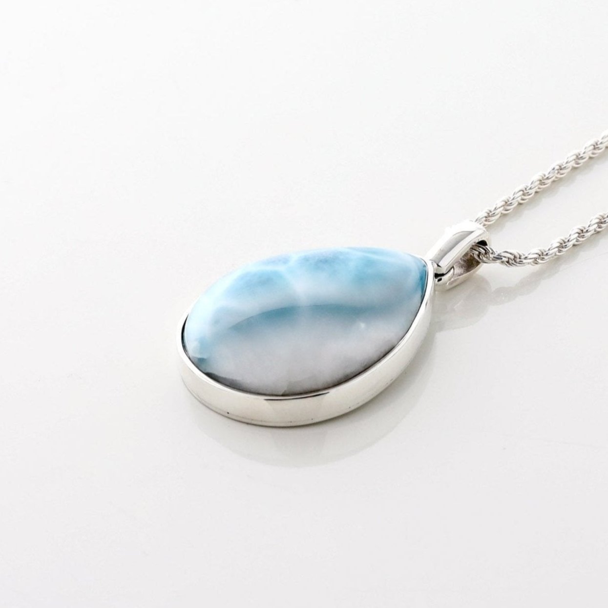 Larimar Stone Pendant Mavi