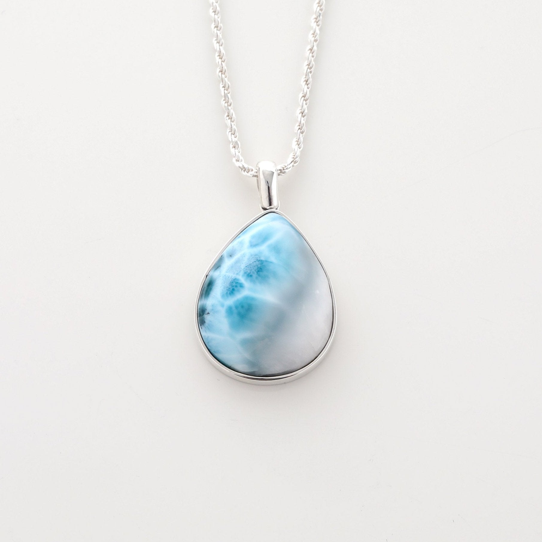 Larimar Stone Pendant Mavi