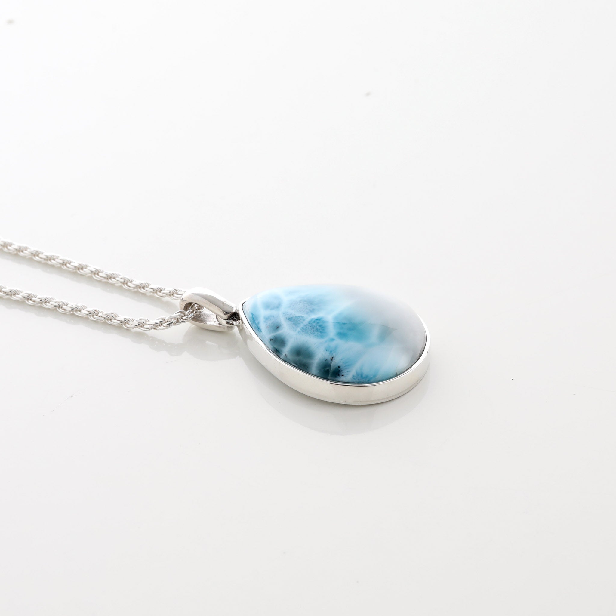 Larimar Stone Pendant Mavi