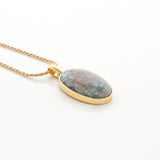 Gold Vermeil Larimar Pendant May