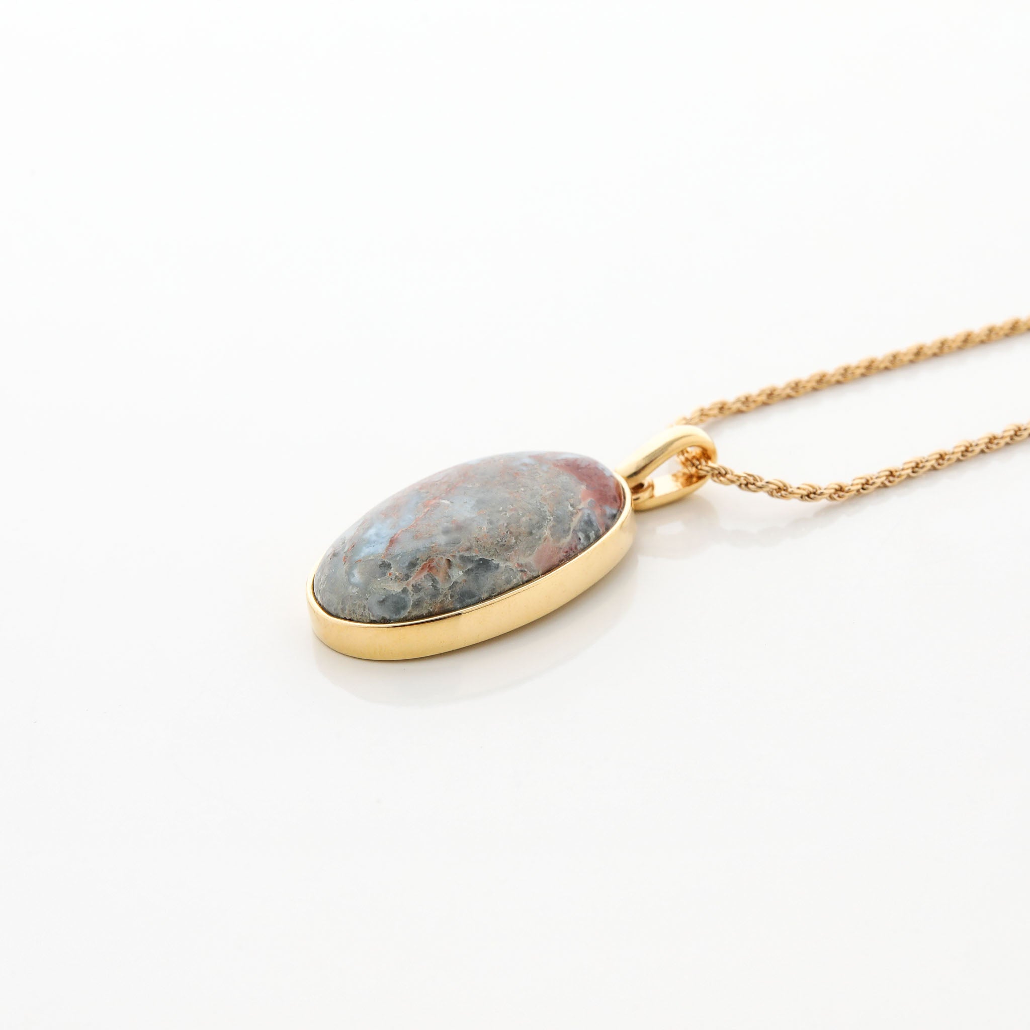 Gold Vermeil Larimar Pendant May