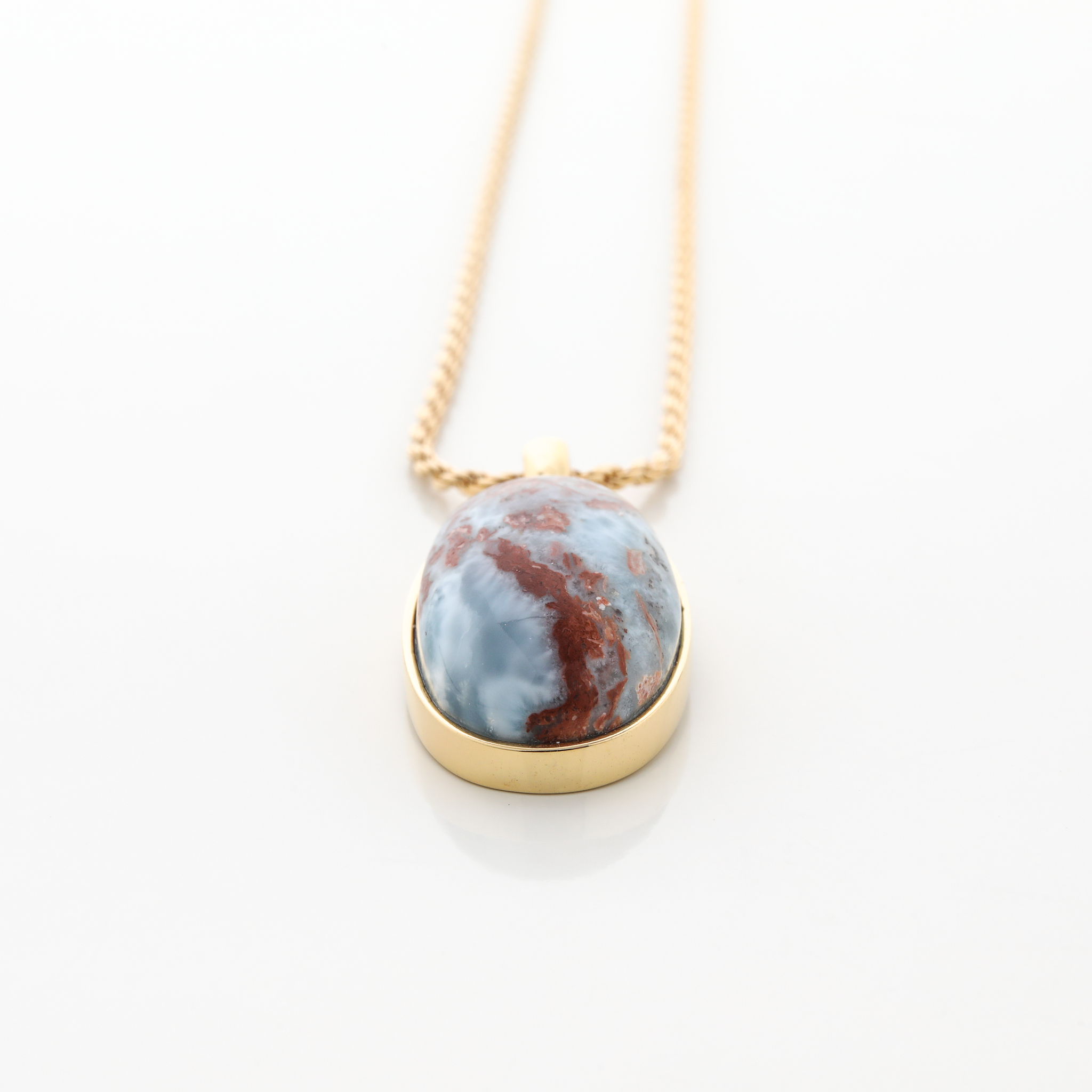 Gold Vermeil Larimar Pendant Maya