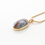 Gold Vermeil Larimar Pendant Maya