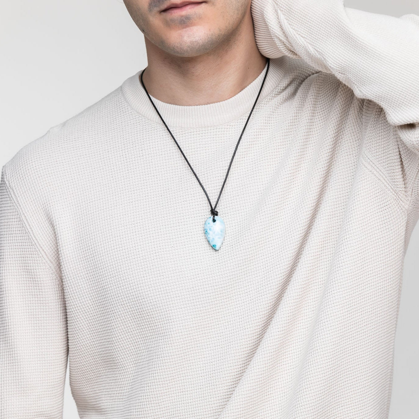 Men Larimar Necklace Rhett 