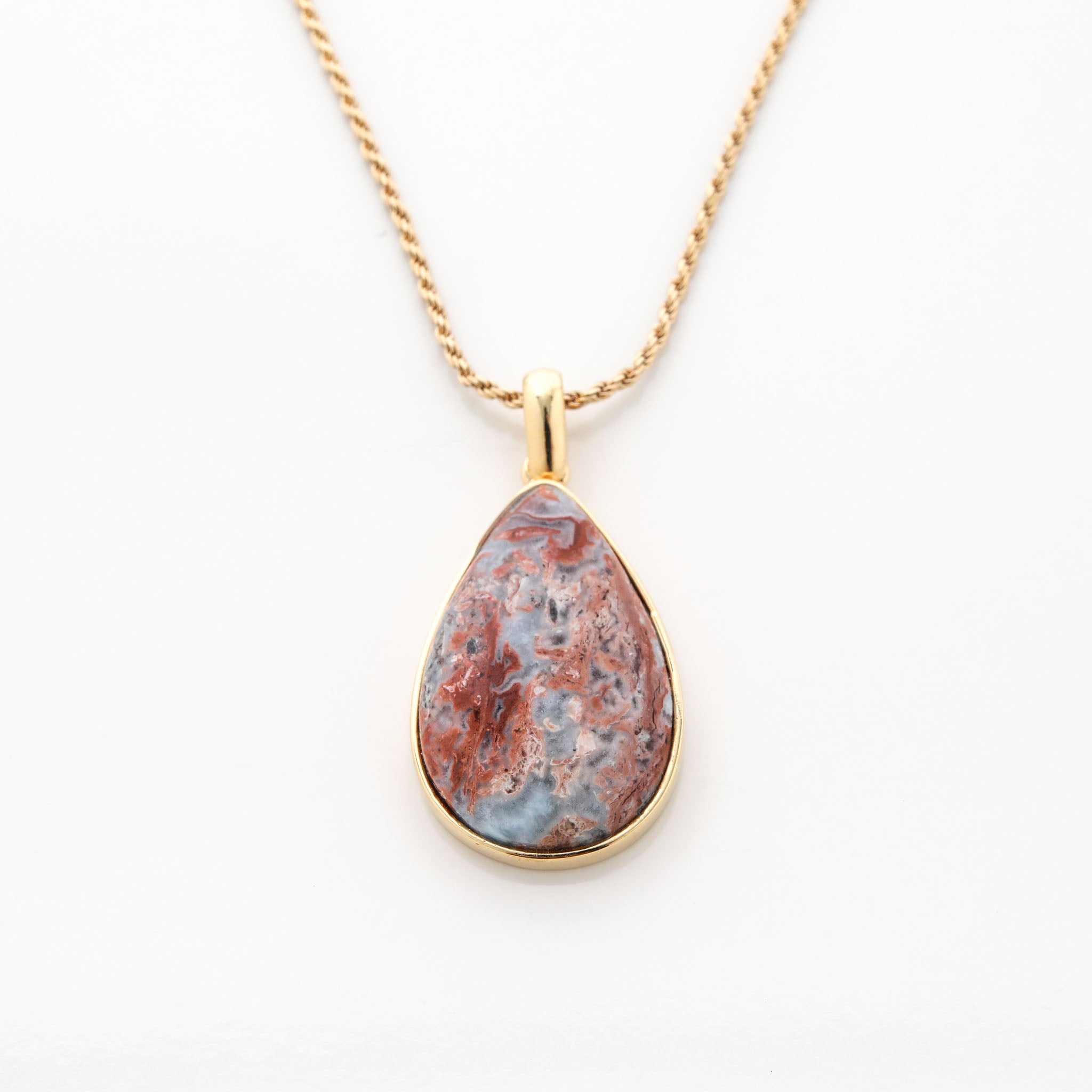 Gold Vermeil Larimar Pendant Mia