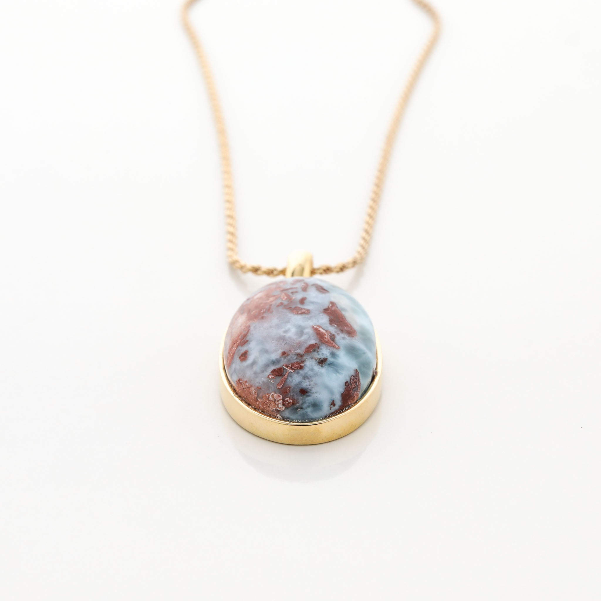 Gold Vermeil Larimar Pendant Milan