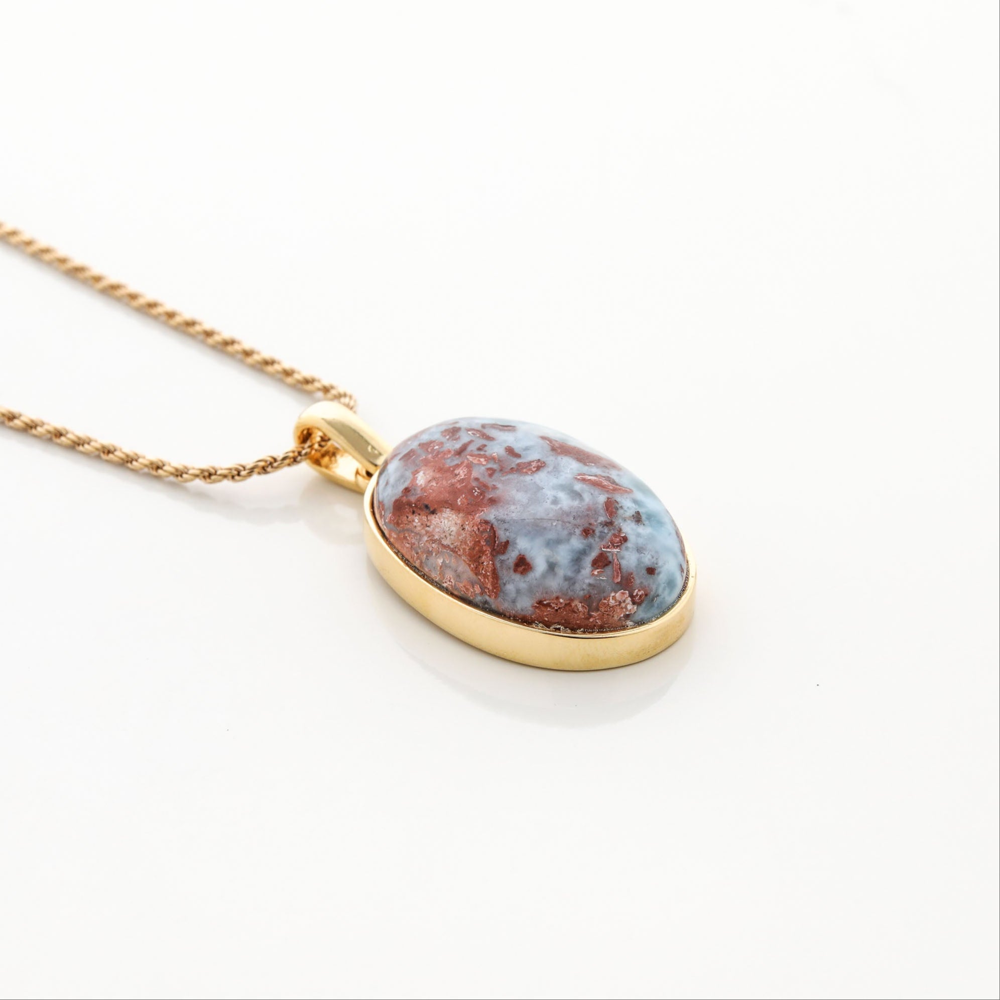 Gold Vermeil Larimar Pendant Milan