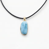 Vermeil Larimar Pendant Padma