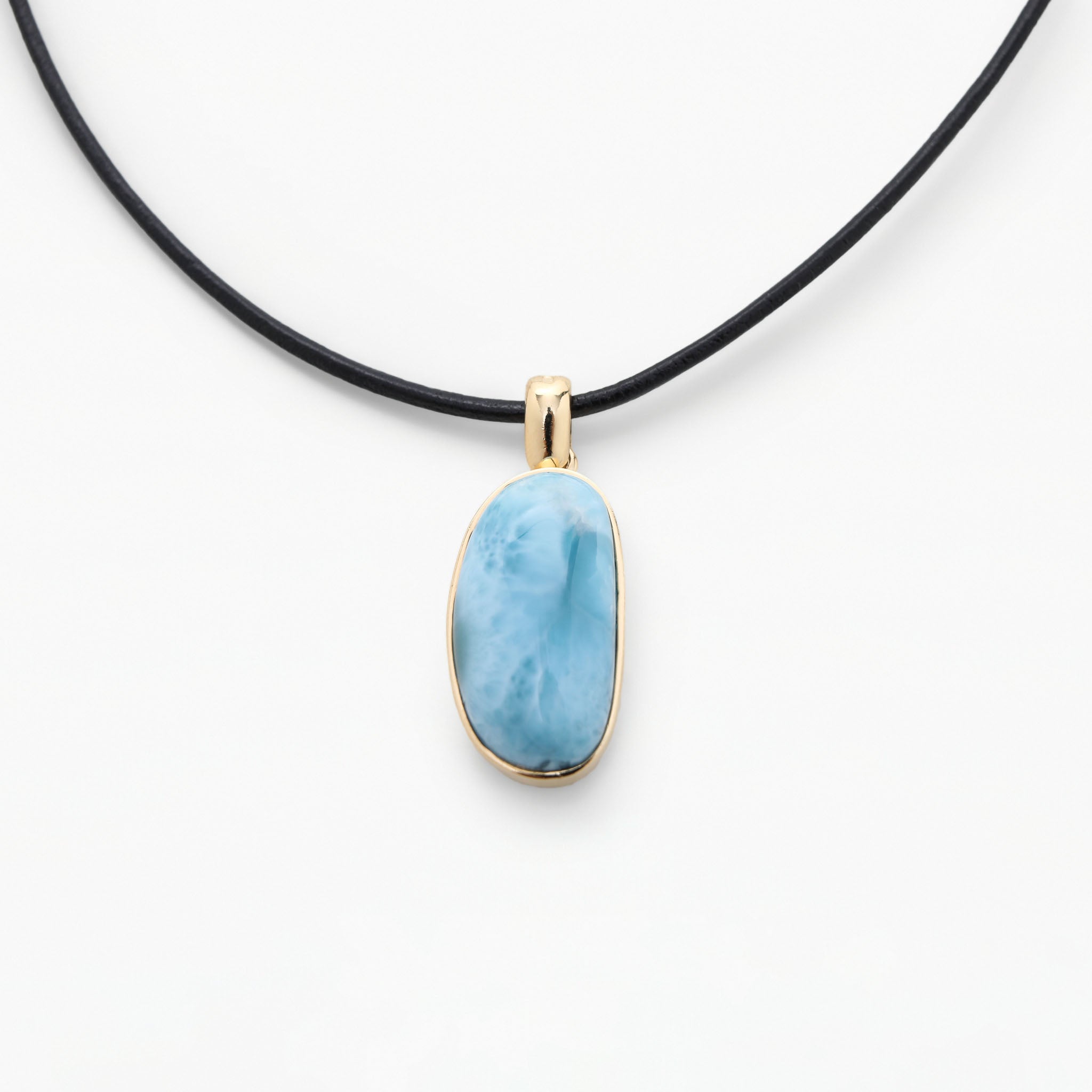 Vermeil Larimar Pendant Padma