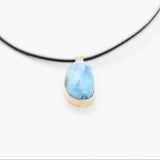 Vermeil Larimar Pendant Padma