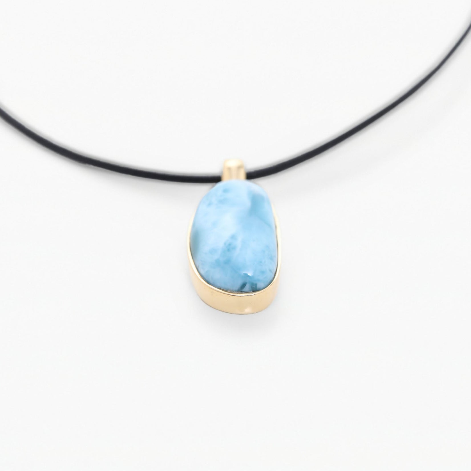 Vermeil Larimar Pendant Padma