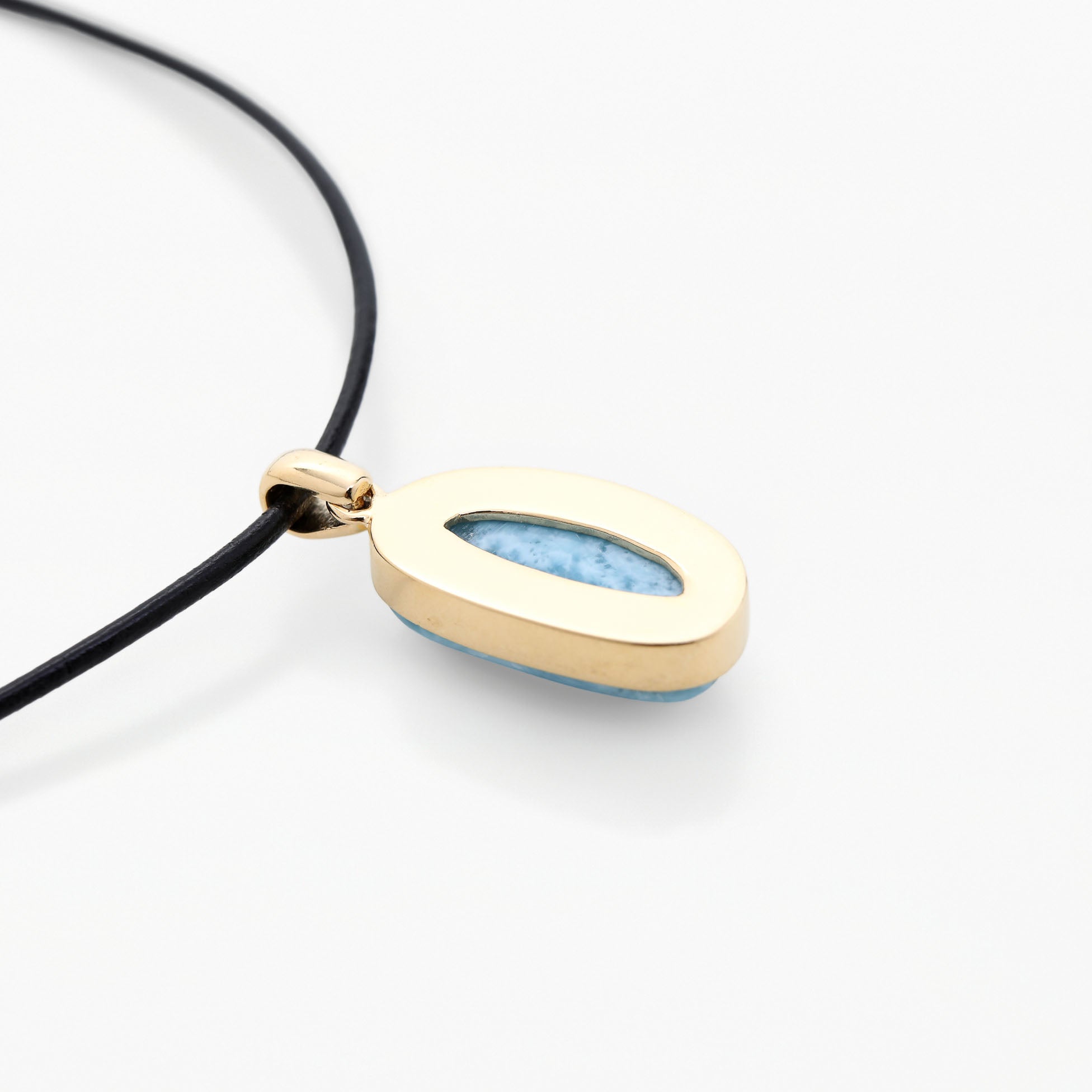 Vermeil Larimar Pendant Padma