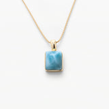 Vermeil Larimar Pendant Paula