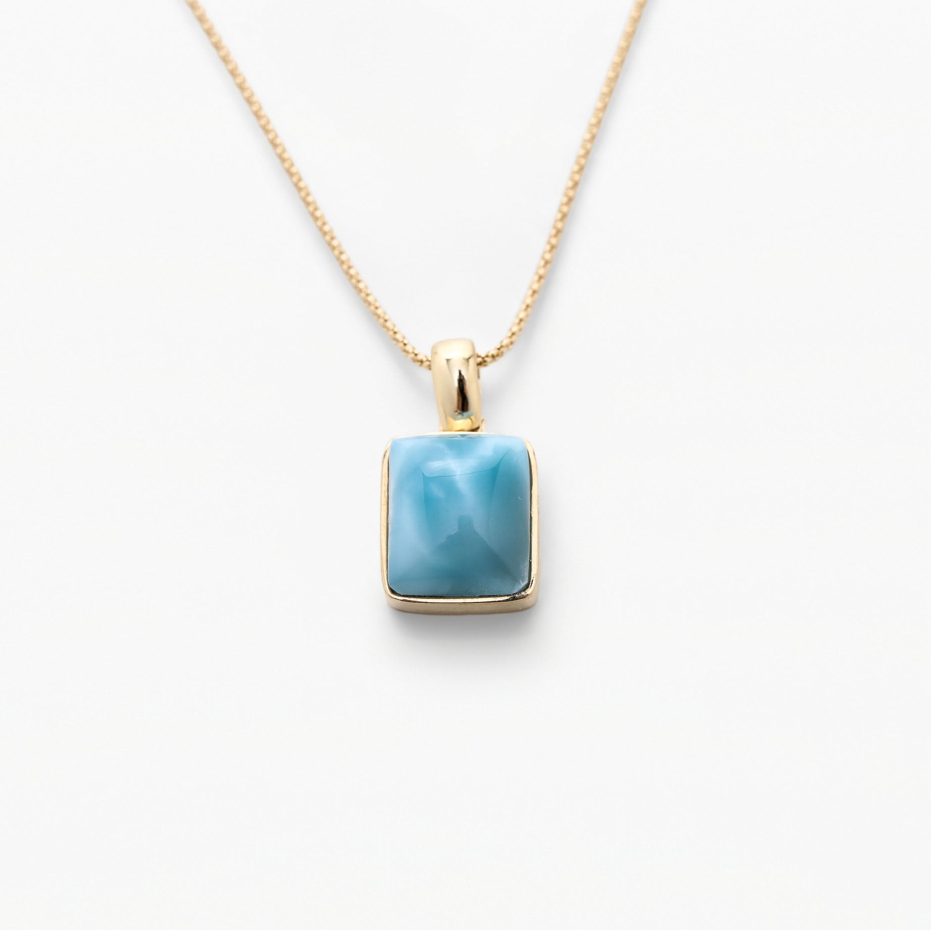 Vermeil Larimar Pendant Paula