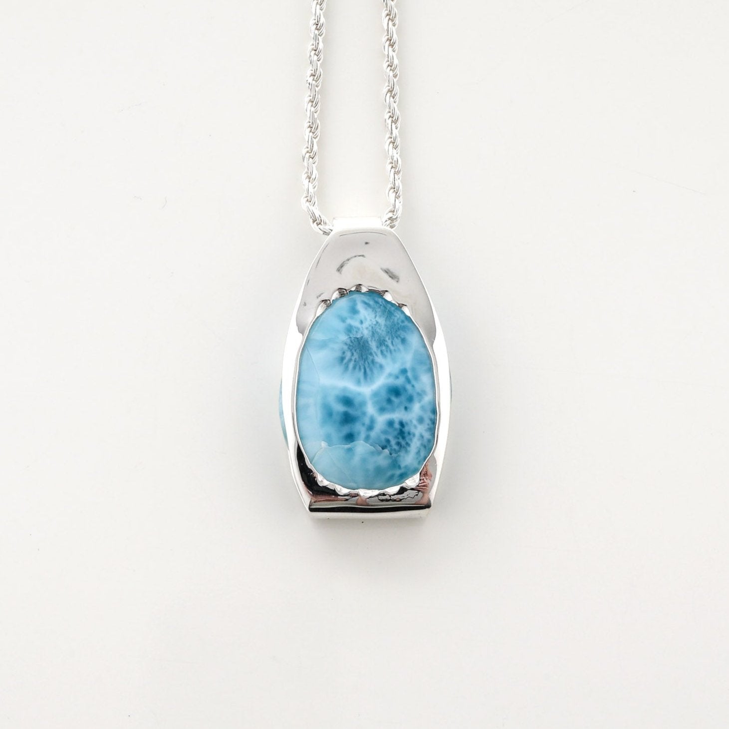 Larimar Stone Paulie Pendant