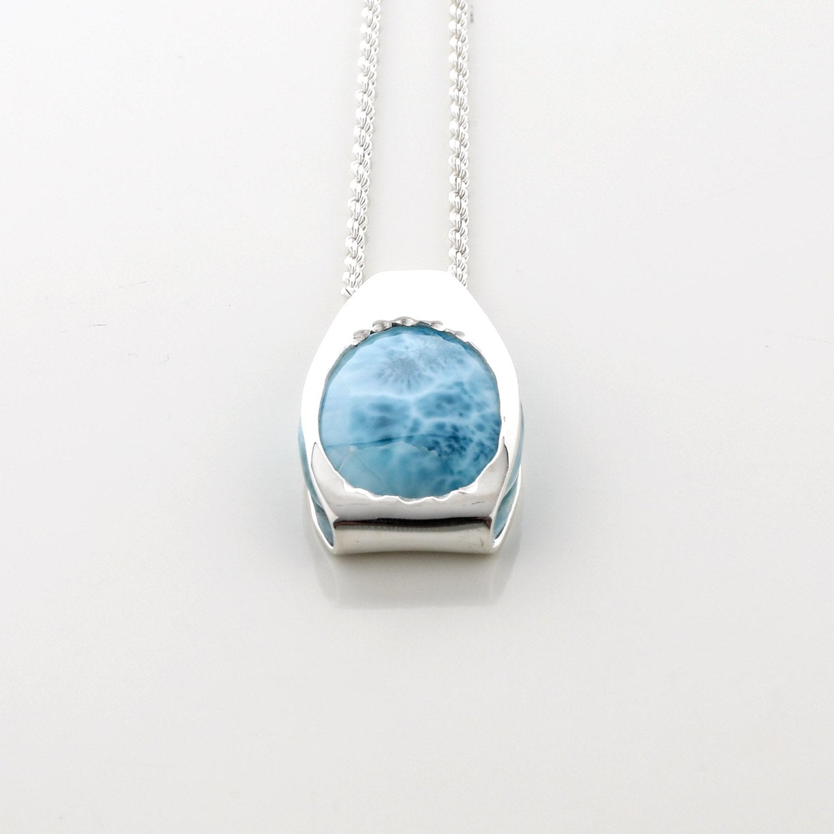 Larimar Stone Paulie Pendant