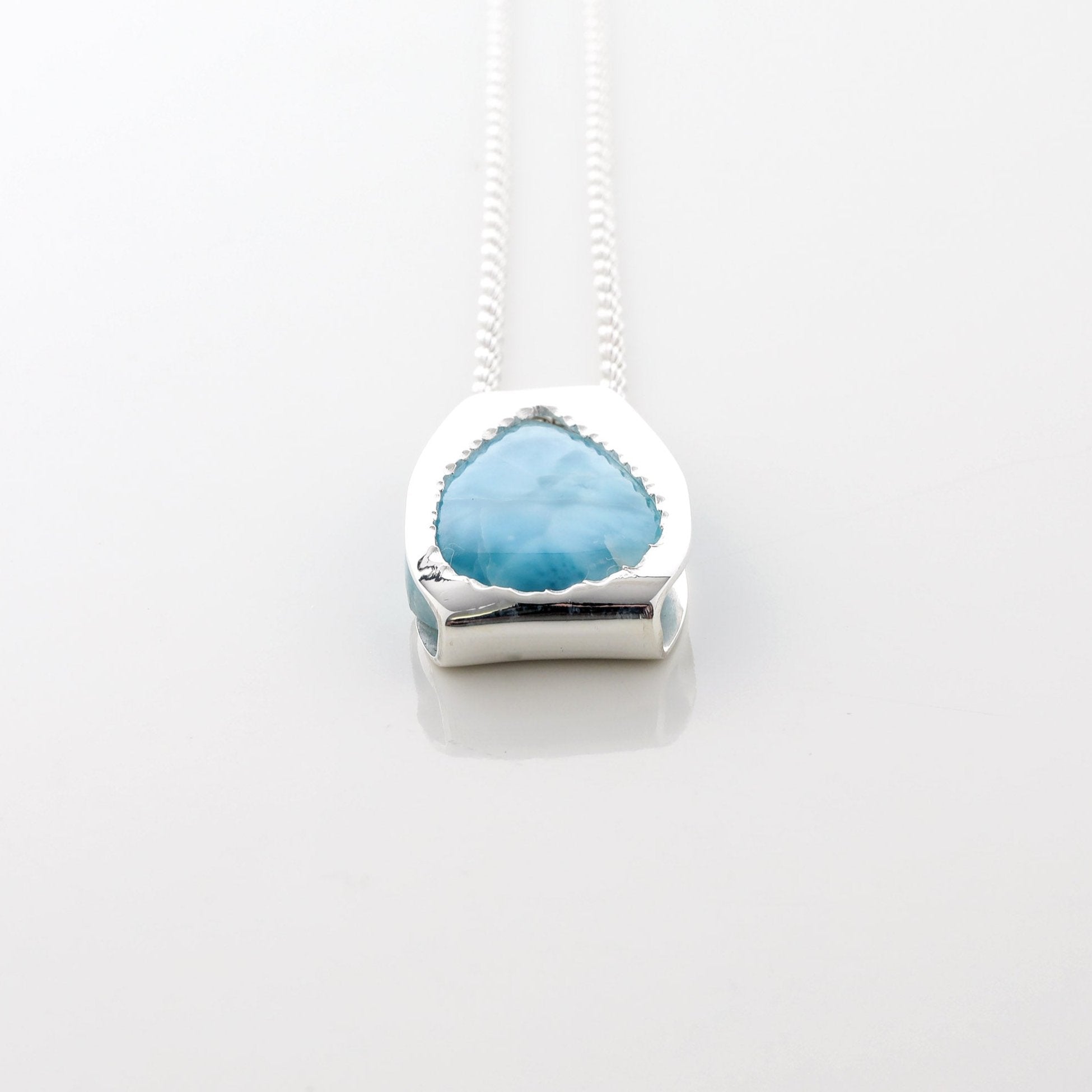 Pavona Larimar Stone Blue Pond Pendant 