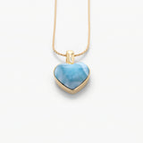 Vermeil Larimar Heart Pendant Penny