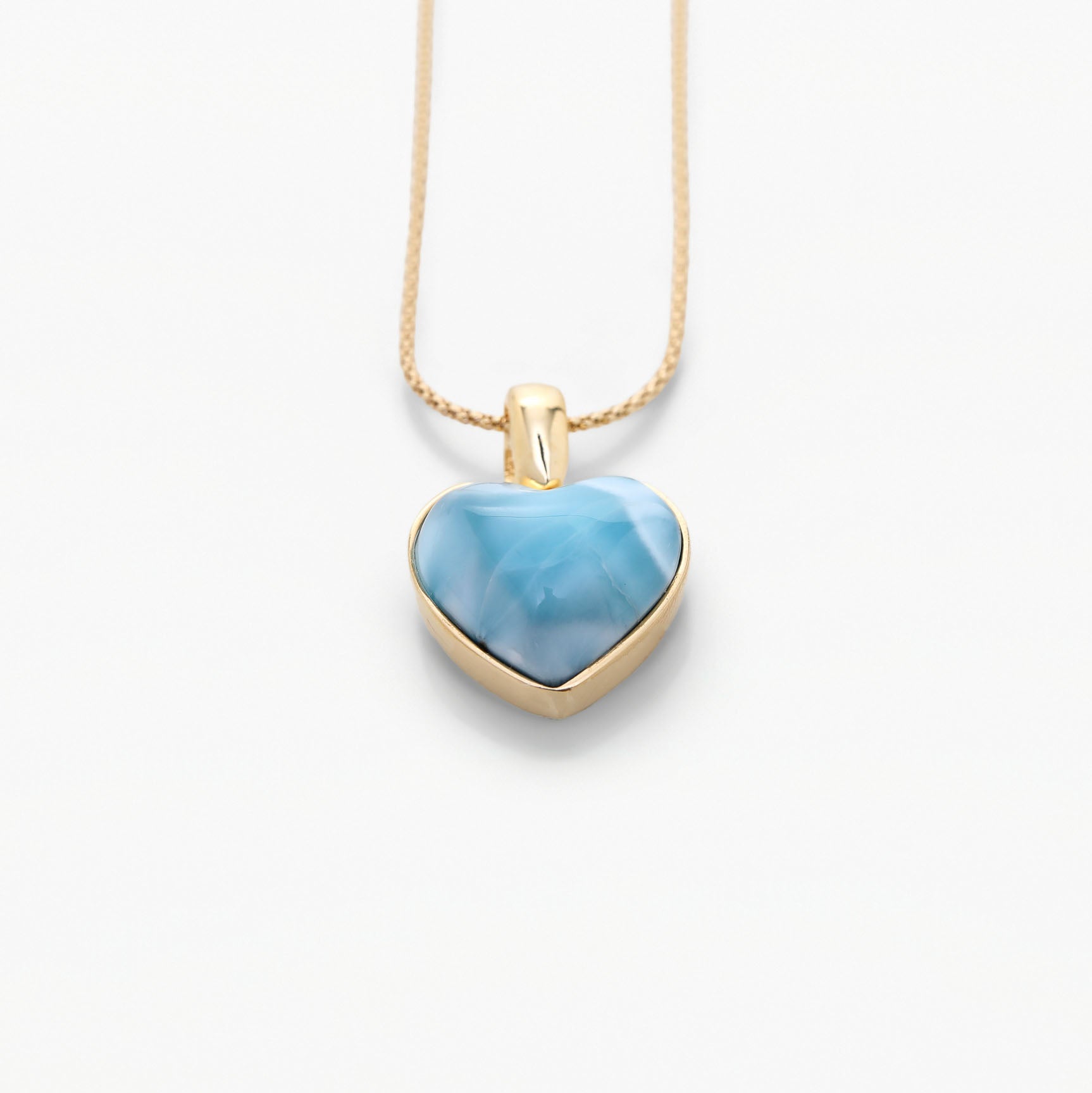 Vermeil Larimar Heart Pendant Penny