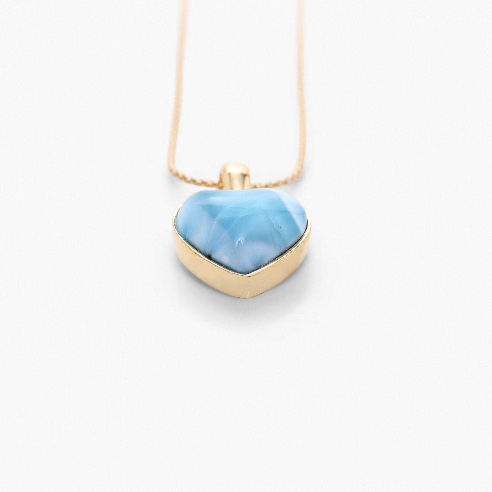 Vermeil Larimar Heart Pendant Penny