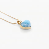 Vermeil Larimar Heart Pendant Penny
