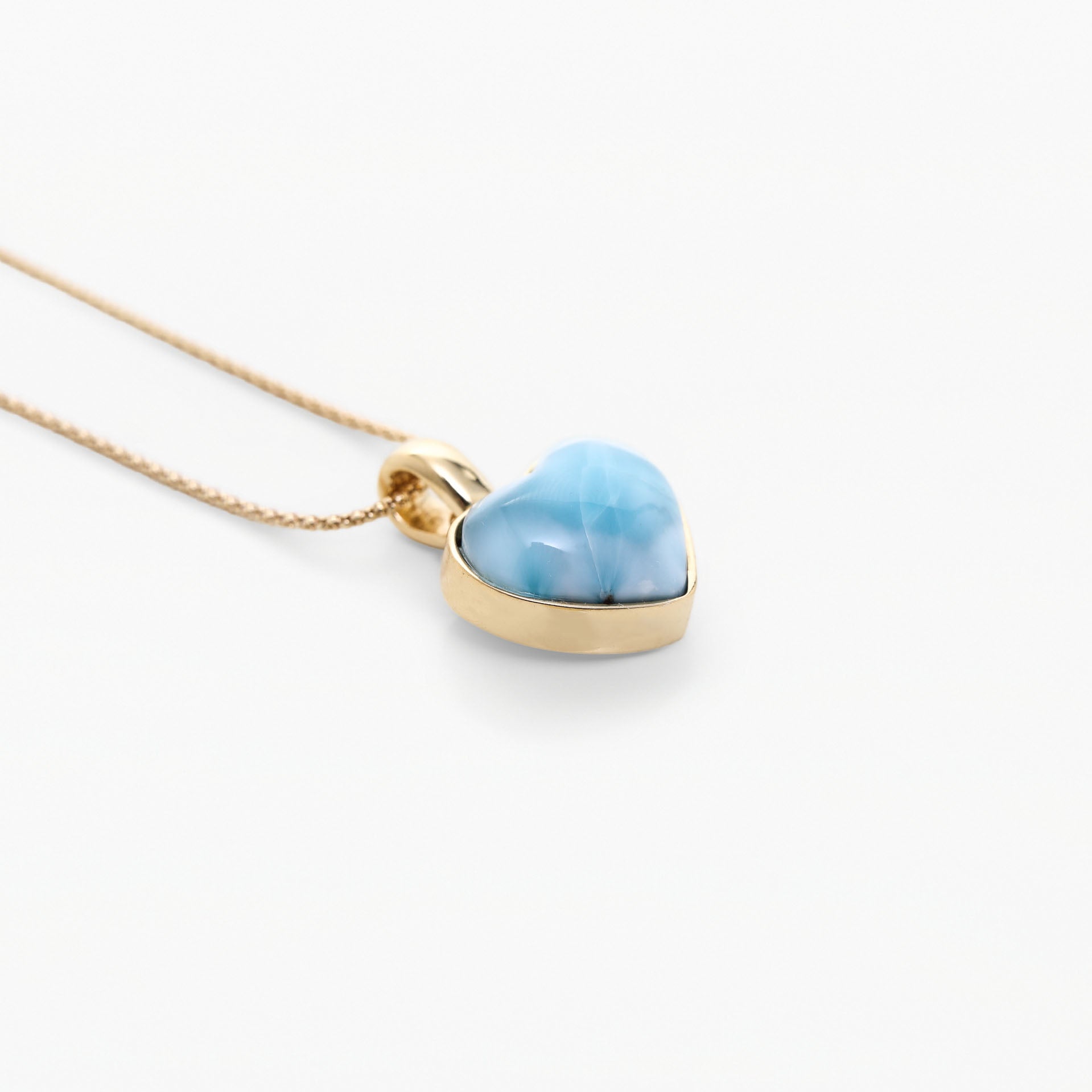 Vermeil Larimar Heart Pendant Penny