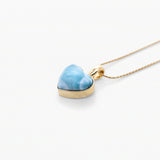 Vermeil Larimar Heart Pendant Penny