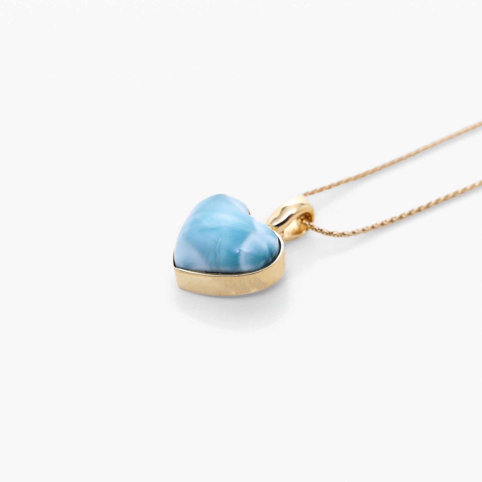 Vermeil Larimar Heart Pendant Penny