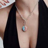 Pink Conch Costa Charm