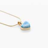 Vermeil Larimar Heart Pendant Piper
