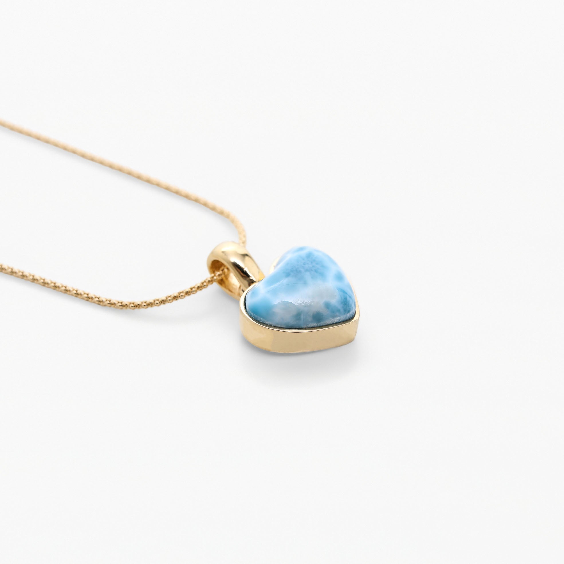 Vermeil Larimar Heart Pendant Piper